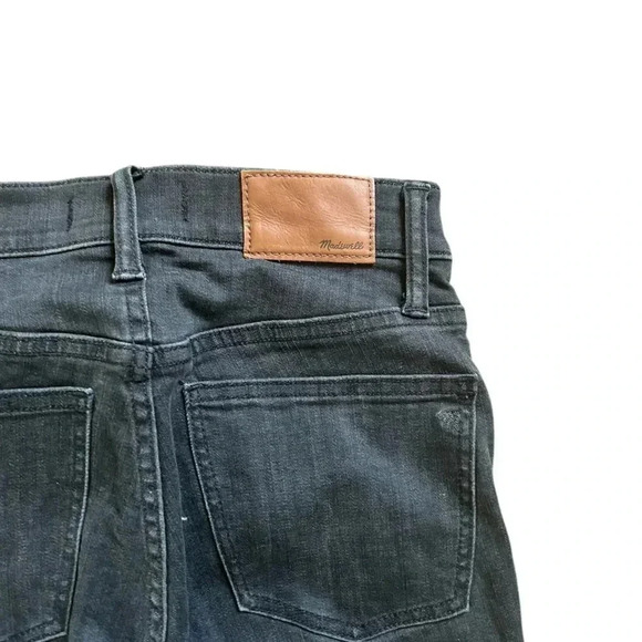 Madewell Jeans Black 9” high rise Distressed Skinny Size 24S - Picture 2 of 12